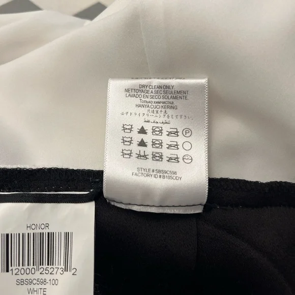 BCBG Runway White & Black Tuxedo Jumpsuit - Picture 6 of 6